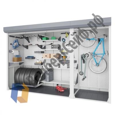 Роллетный шкаф для паркинга 2000х3100х600