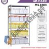 Стеллаж MS Hard 250/100x30/4 полки